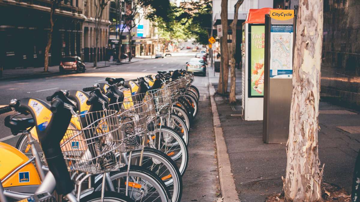 vélos en libre service en ville